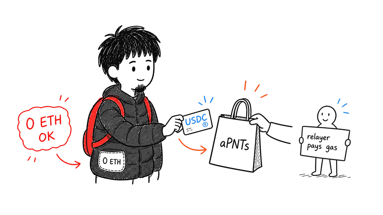 Buy GToken / aPNTs points with zero gas